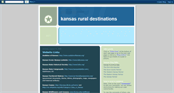 Desktop Screenshot of kansasruraldestinations.blogspot.com