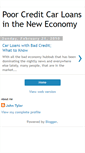 Mobile Screenshot of poorcreditautoloanapproval.blogspot.com