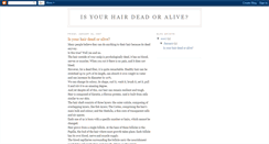 Desktop Screenshot of hair-dead-or-alive.blogspot.com