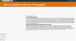 Desktop Screenshot of foretagslan-starta-eget-lan.blogspot.com