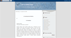 Desktop Screenshot of metajornalismobrasil.blogspot.com