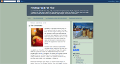 Desktop Screenshot of findingfoodforfive.blogspot.com