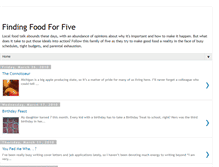 Tablet Screenshot of findingfoodforfive.blogspot.com