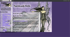 Desktop Screenshot of faerieladyknits.blogspot.com