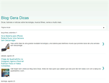 Tablet Screenshot of gera-dicas.blogspot.com