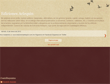 Tablet Screenshot of edicionesarlequin.blogspot.com