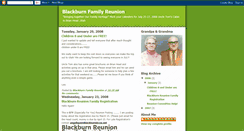 Desktop Screenshot of blackburnfamilyreunion.blogspot.com