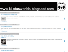 Tablet Screenshot of kletusworlds.blogspot.com