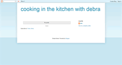 Desktop Screenshot of inthekitchenwithdebra.blogspot.com