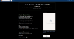 Desktop Screenshot of liriklagu-popularsonglyrics.blogspot.com
