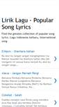 Mobile Screenshot of liriklagu-popularsonglyrics.blogspot.com