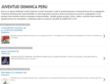 Tablet Screenshot of juventuddominicaperu.blogspot.com