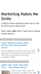 Mobile Screenshot of marketingmakesmesmile.blogspot.com