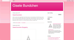 Desktop Screenshot of giselebundchen-star.blogspot.com