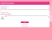 Tablet Screenshot of giselebundchen-star.blogspot.com