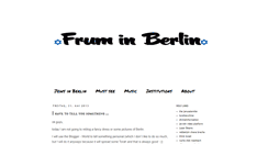 Desktop Screenshot of fruminberlin.blogspot.com