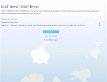 Tablet Screenshot of cooltowel-chilltowel.blogspot.com