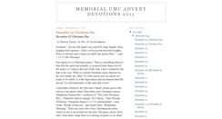 Desktop Screenshot of memorialumcadventdevotions2009.blogspot.com