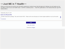 Tablet Screenshot of just-me-in-t-health.blogspot.com