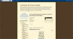 Desktop Screenshot of ahistoriadanossafamilia.blogspot.com