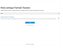 Tablet Screenshot of antiquefarmalltractors.blogspot.com