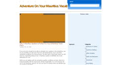 Desktop Screenshot of mauritiusvacationtrip.blogspot.com