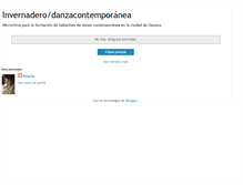 Tablet Screenshot of invernaderodanza.blogspot.com