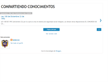 Tablet Screenshot of conocimientosdederecho.blogspot.com