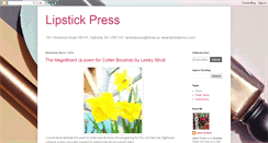 Desktop Screenshot of lipstickpoetry.blogspot.com