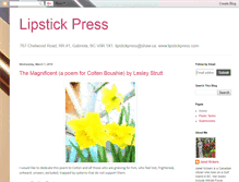 Tablet Screenshot of lipstickpoetry.blogspot.com