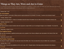 Tablet Screenshot of mormonprophecy.blogspot.com