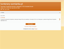 Tablet Screenshot of kontenery-somianka.blogspot.com