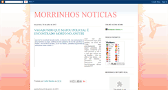 Desktop Screenshot of morrinhosnoticias.blogspot.com