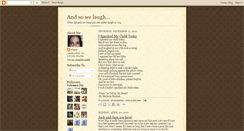 Desktop Screenshot of andsowelaugh.blogspot.com