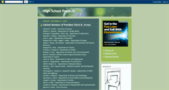 Desktop Screenshot of highschoolprojects.blogspot.com