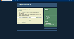 Desktop Screenshot of christiancuentas.blogspot.com