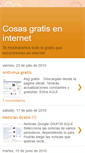 Mobile Screenshot of cosasgratiseninternet.blogspot.com