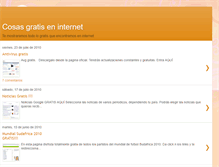 Tablet Screenshot of cosasgratiseninternet.blogspot.com
