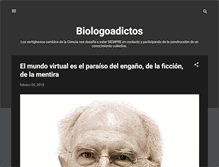 Tablet Screenshot of biologoadictos.blogspot.com