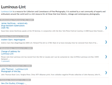 Tablet Screenshot of luminous-lint.blogspot.com