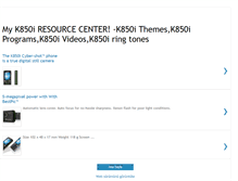 Tablet Screenshot of myk850i.blogspot.com