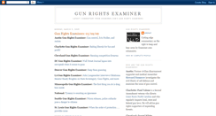 Desktop Screenshot of gunrightsexaminer.blogspot.com