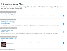 Tablet Screenshot of philippinemagicshop.blogspot.com