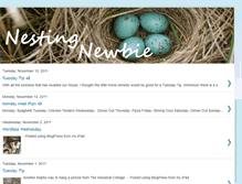 Tablet Screenshot of nestingnewbie.blogspot.com