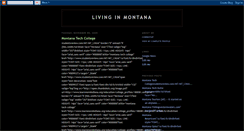 Desktop Screenshot of liveinmontana.blogspot.com