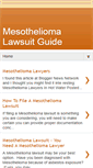 Mobile Screenshot of mesotheliomalawsuitguide.blogspot.com