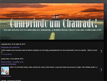 Tablet Screenshot of cumprindoumchamado.blogspot.com