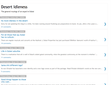 Tablet Screenshot of desertidleness.blogspot.com