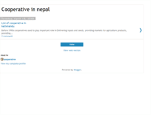 Tablet Screenshot of cooperativenepal.blogspot.com