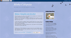 Desktop Screenshot of minha-calopsita.blogspot.com